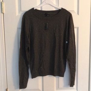 NEW w/ tags! Limited charcoal gray beaded sweater!